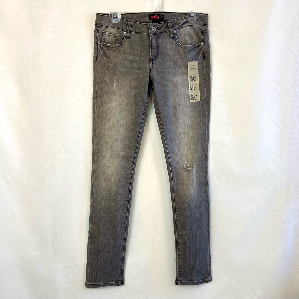 NWT Forever 21 Denim Low Rise Skinny Jeans / Sz 26 waist